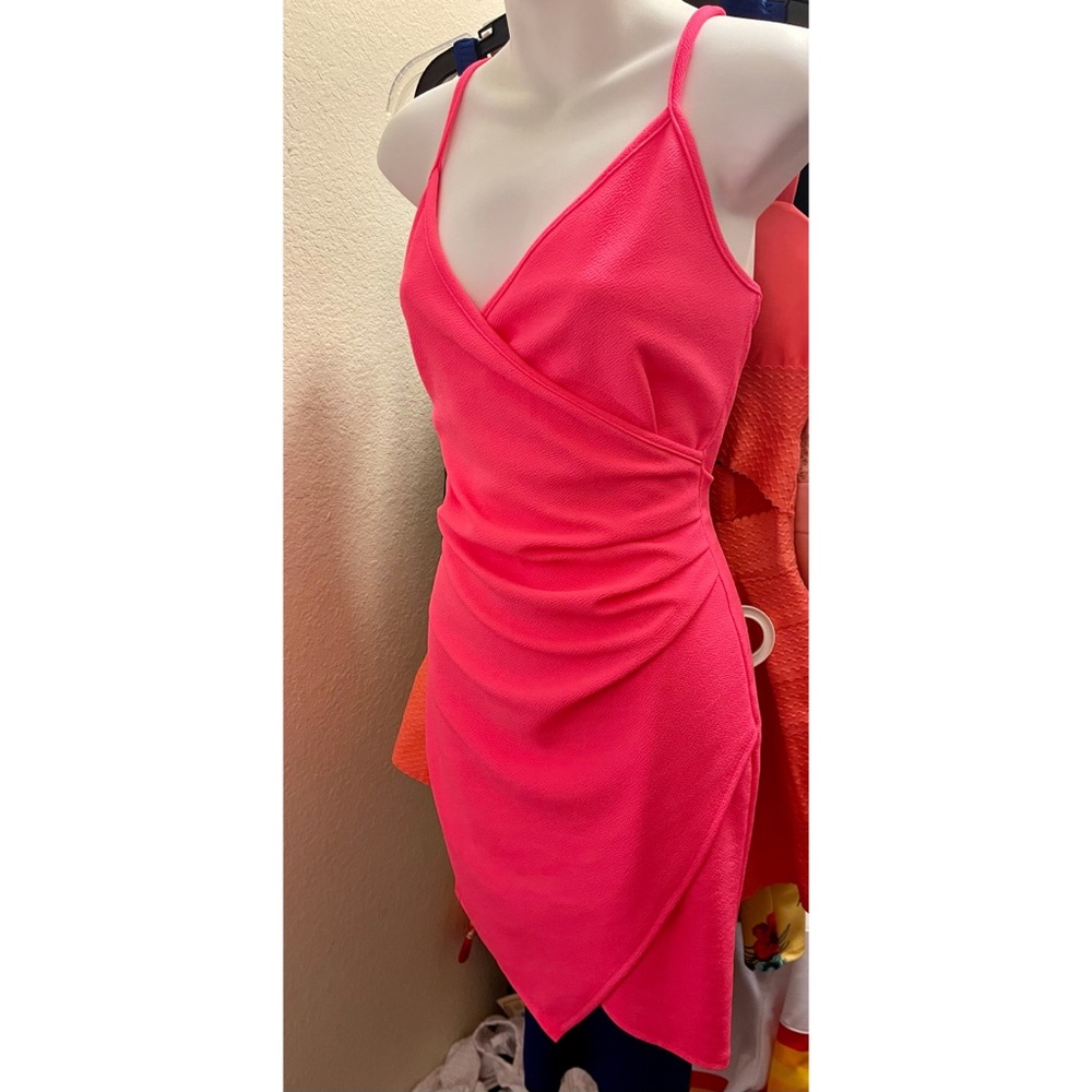 Rushed mini dress